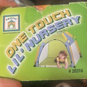 The Pacific Play Tents One Touch Beach Tent in Green/Blue/Yellow